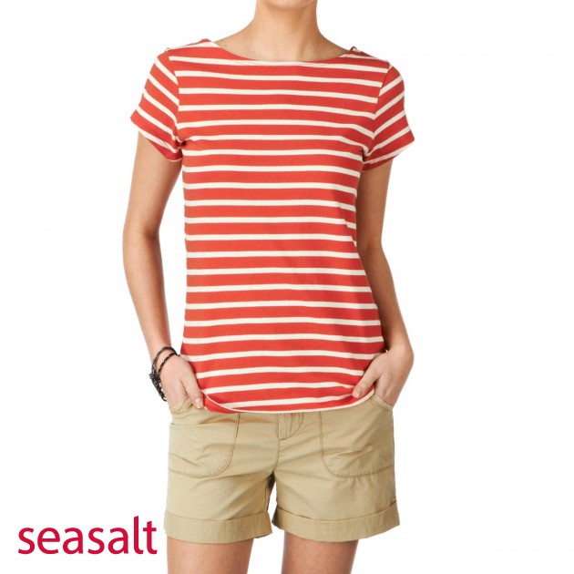 Seasalt Womens Seasalt Sailor T-Shirt - Float/Ecru