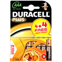 Seasonal Promotions Duracell AAA Batteries Pack of 8