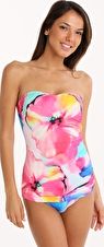 Seaspray, 1295[^]254120 Camille Draped Bandeau One Piece - Print