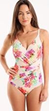 Seaspray, 1295[^]249167 South Pacific Long Length Draped One Piece - Ivory