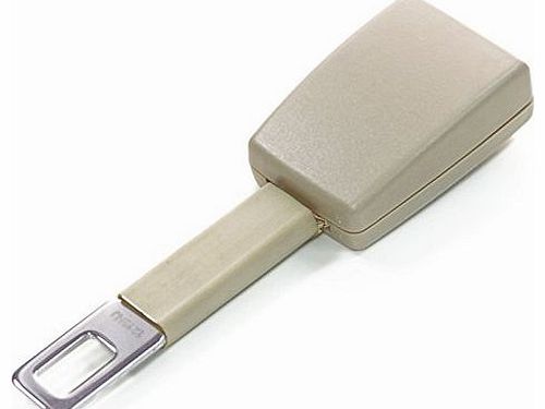 14cm Rigid Seat Belt Extender - Type A - Beige - E4 Safety Certified - Click & Go!