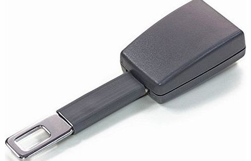 14cm Rigid Seat Belt Extender - Type A - Grey - E4 Safety Certified - Click & Go!