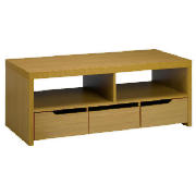 Seattle 3 drawer TV Unit, Oak effect