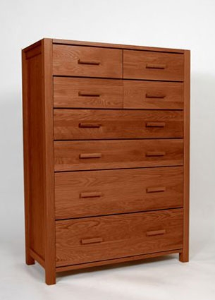 seattle Dark Oak 4   2   2 Drawer Chest of