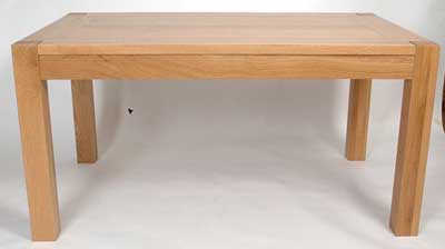 seattle Light Oak large oblong dining table