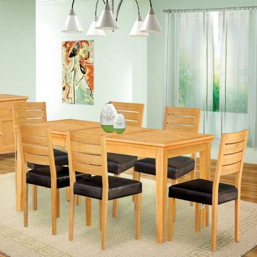 Seattle Oak Dining Set 591.045