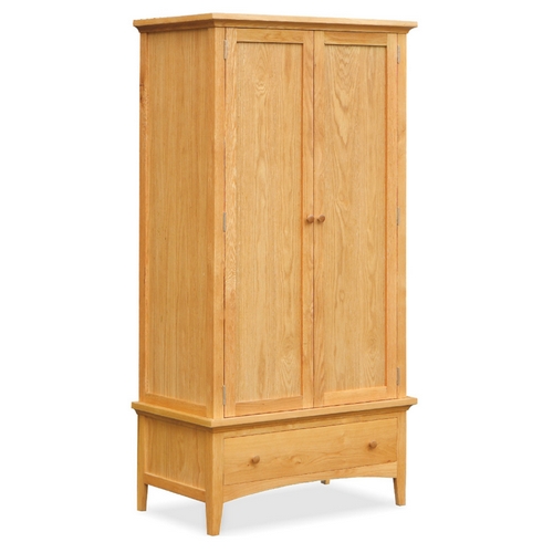 Seattle Oak Furniture Seattle Oak Gents Wardrobe 591.012