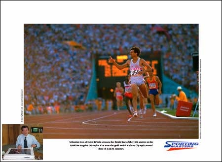 Sebastian Coe signed limited edition print