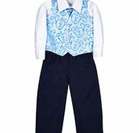 Sebastian Le Blanc 2-10yrs blue page boy suit