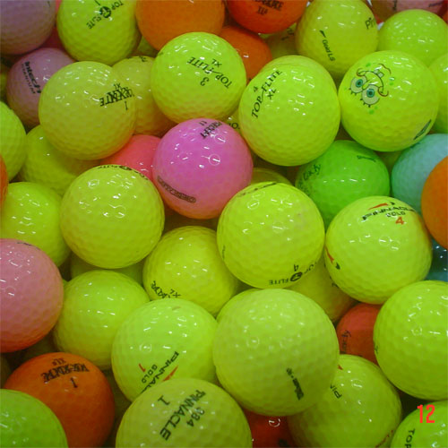 Second Chance Assorted Mixed Color Golf Balls Grade A/B 50 Balls