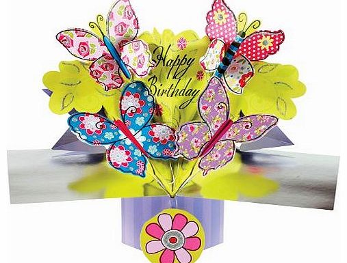 Second Nature Pop Up Greeting Card for a Female Birthday