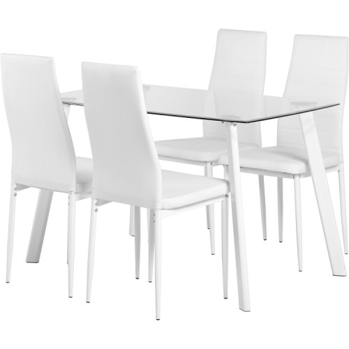 Abbey Dining Set In White