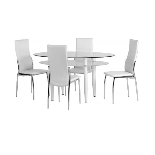 Berkley Dining Set - Clear