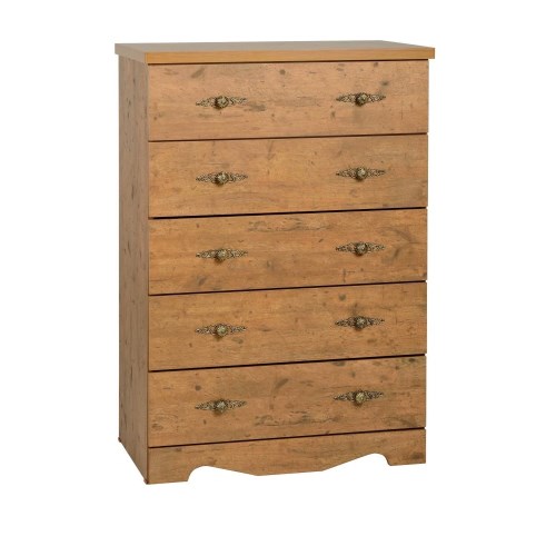 Cairo 5 Drawer Chest in Pine Effect