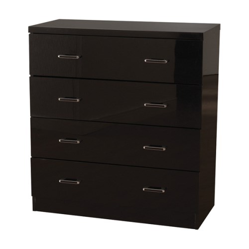 Seconique Charisma High Gloss 4 Drawer Chest in