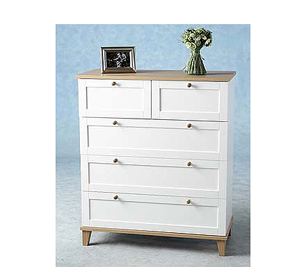Clearance - Arcadia Ash 3+2 Drawer Chest