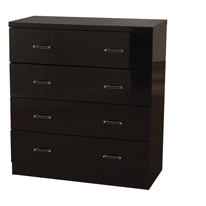Clearance - Charisma High Gloss 4 Drawer Chest