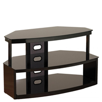Seconique Colt Black Glass Flat Screen TV Stand