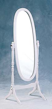 Contessa Cheval Mirror in White