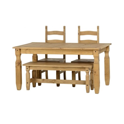 Corona 5 Dining Set With 4 Bench And