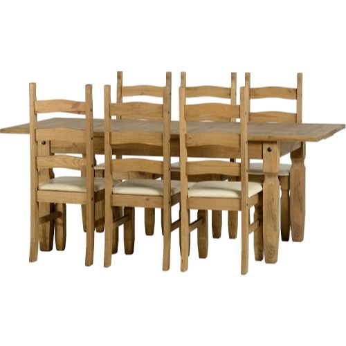 Seconique Corona Extending Dining Set With 6