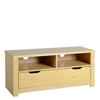 Seconique Eclipse Flat Screen TV Unit in Oak