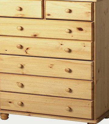 Seconique GRADE A1 - Seconique Solid Pine 5 2 Drawer Chest