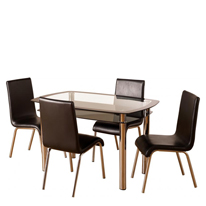 Seconique Harlequin Dining Set with 4 Chairs