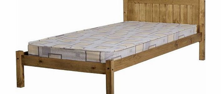 Seconique Maya Distressed Waxed Pine Single Bed Frame