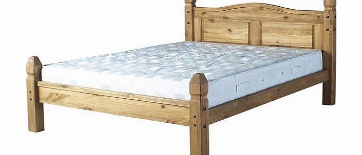 Seconique Mexican Princess Distressed Waxed Pine Double Bed Frame