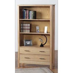Seconique Oakleigh High Bookcase - Oak Veneer