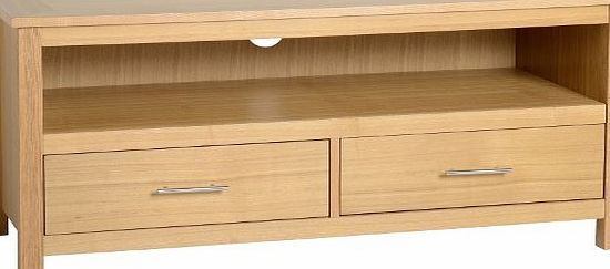 Seconique Oakleigh TV Cabinet/Storage/Cupboard - Natural Oak Veneer