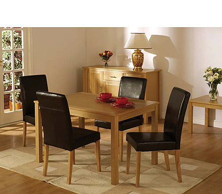 Seconique Oakmere Dining Set in Brown - SPECIAL OFFER!