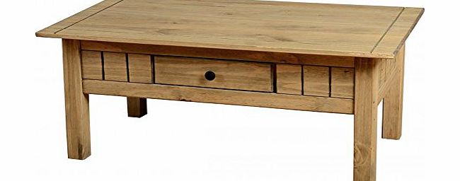 Seconique Panama 1 Drawer Coffee Table, Natural Oak