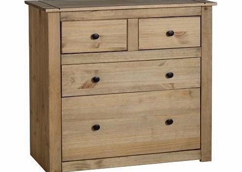 Seconique Panama 2 2 Drawer Chest in Natural Wax