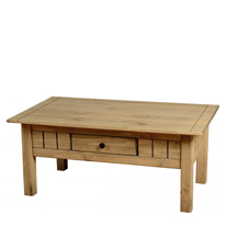 Seconique Panama Solid Pine 1 Drawer Coffee Table