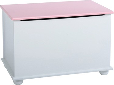Rainbow Blanket / Toy Box - Pink/White