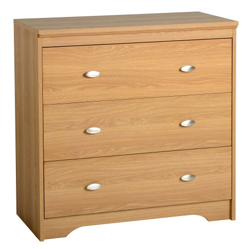 Seconique Regent 3 Drawer Chest in Teak Effect