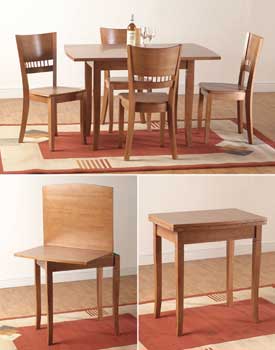 Seconique Sheraton Swivel Top Dining Set in Brandy