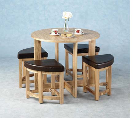 Seconique Susie Round Stowaway Dining Set