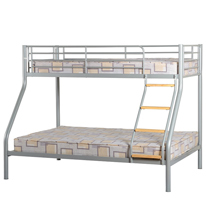 Seconique Toby Triple Sleeper Bunk Bed in Silver