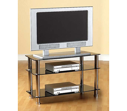 Seconique Trixie Black Glass TV Unit - WHILE STOCKS LAST!