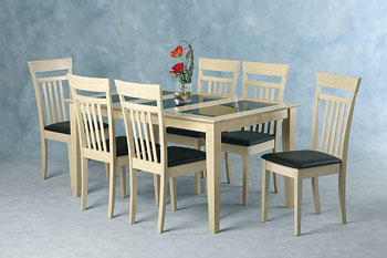 Seconique Tuscan Dining Set in Blush Lime