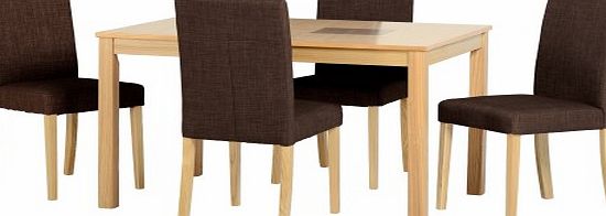 Seconique Wexford 47 Dining Set in Dark Brown