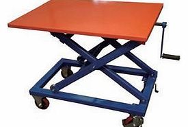 Secure Fix Direct 350 Kgs Spindle Scissor Lift Table - Lifting Trolley Bench Workshop Garage