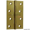 Securit 100mm Self Coloured Brass Butt Hinges 1