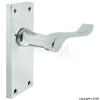Securit 105mm Chrome Scroll Latch Handles 1 Pair