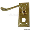 Securit 110mm Brass Georgian Privacy Handles 1