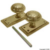 Securit 110mm Georgian Mortice Knob Latch 1 Pair