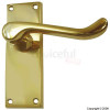 Securit 118mm Brass Scroll Latch Handles 1 Pair